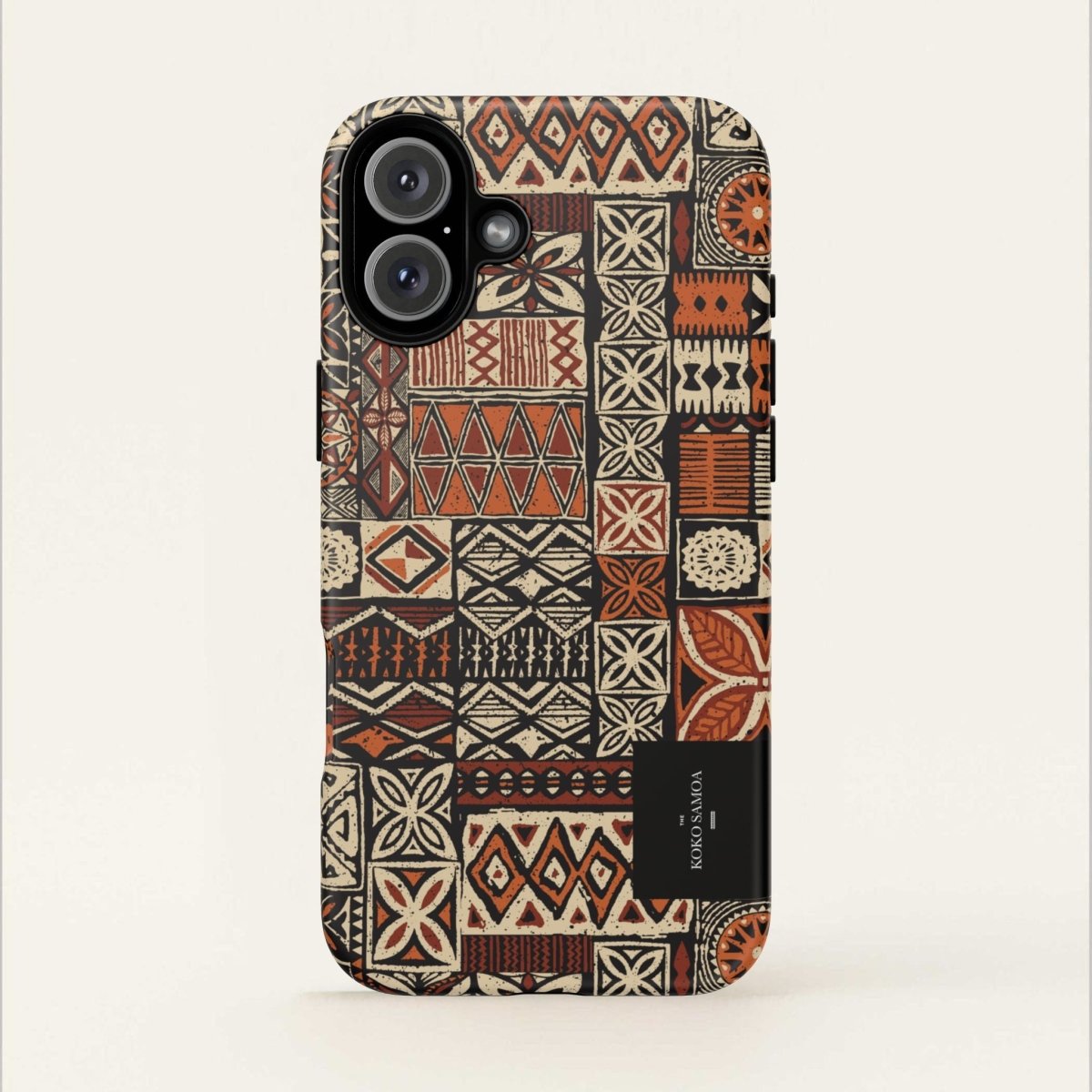 WOYC Tough Phone Case Elei featuring Koko Samoa design, protective cover for smartphones in AU, NZ, and USA.