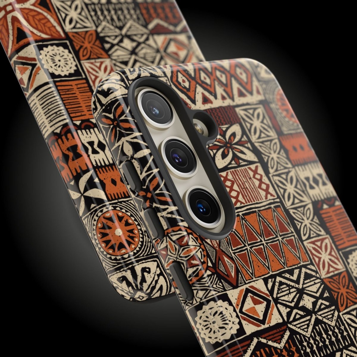 Tough Phone Case Elei in Koko Samoa design for AU/NZ/USA, durable protective cover for smartphones.