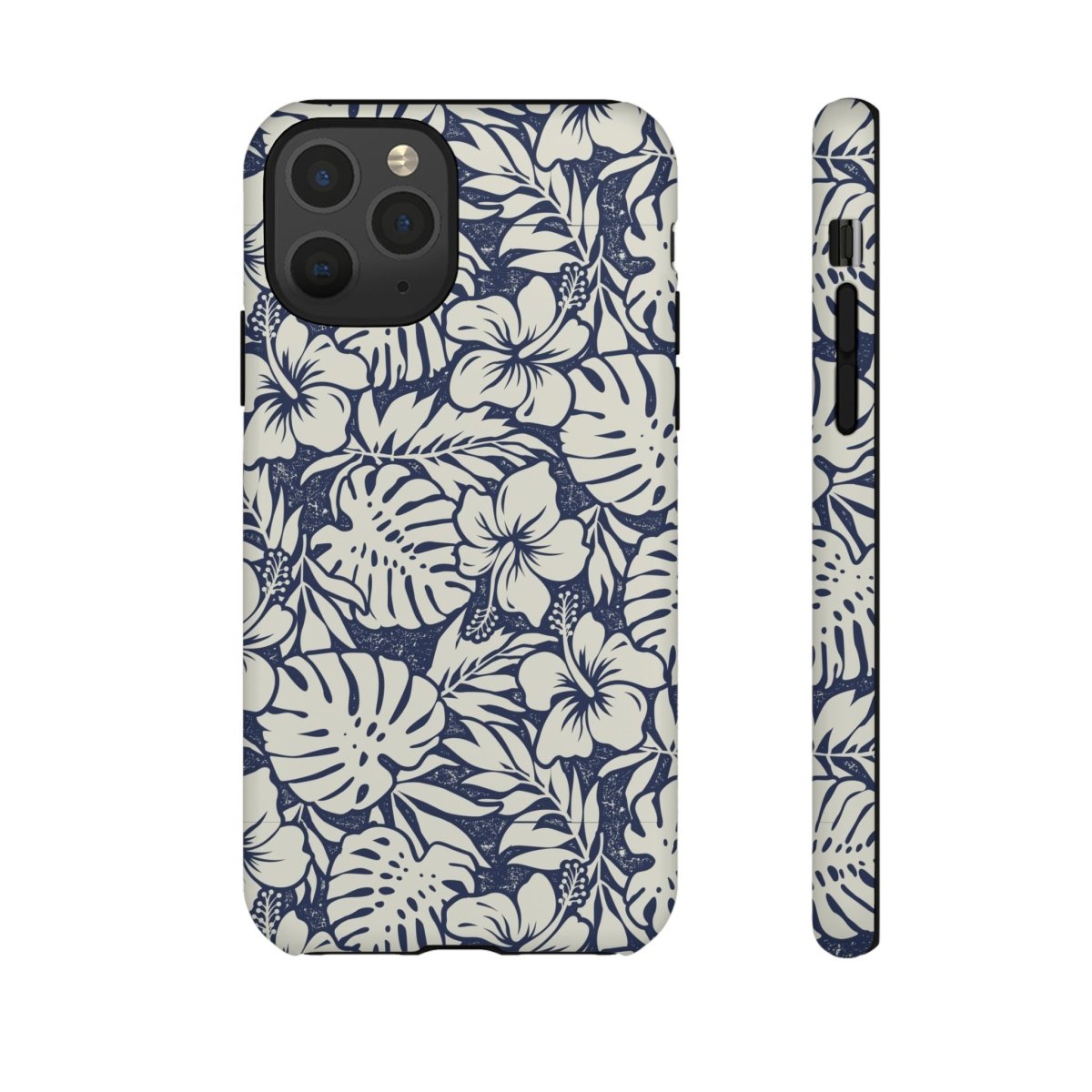 Tough Phone Case with Falefa Breeze design, featuring vibrant island-inspired artwork for AU, NZ, and USA models.