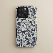 Tough Phone Case Falefa Breeze design for AU/NZ/USA, featuring a vibrant tropical pattern on durable phone protection.