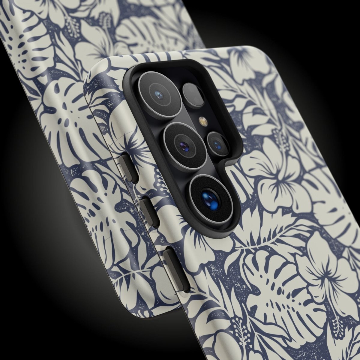 Printify Tough Phone Case Falefa Breeze design for AU/NZ/USA, featuring a vibrant Koko Samoa pattern on a durable protective case.