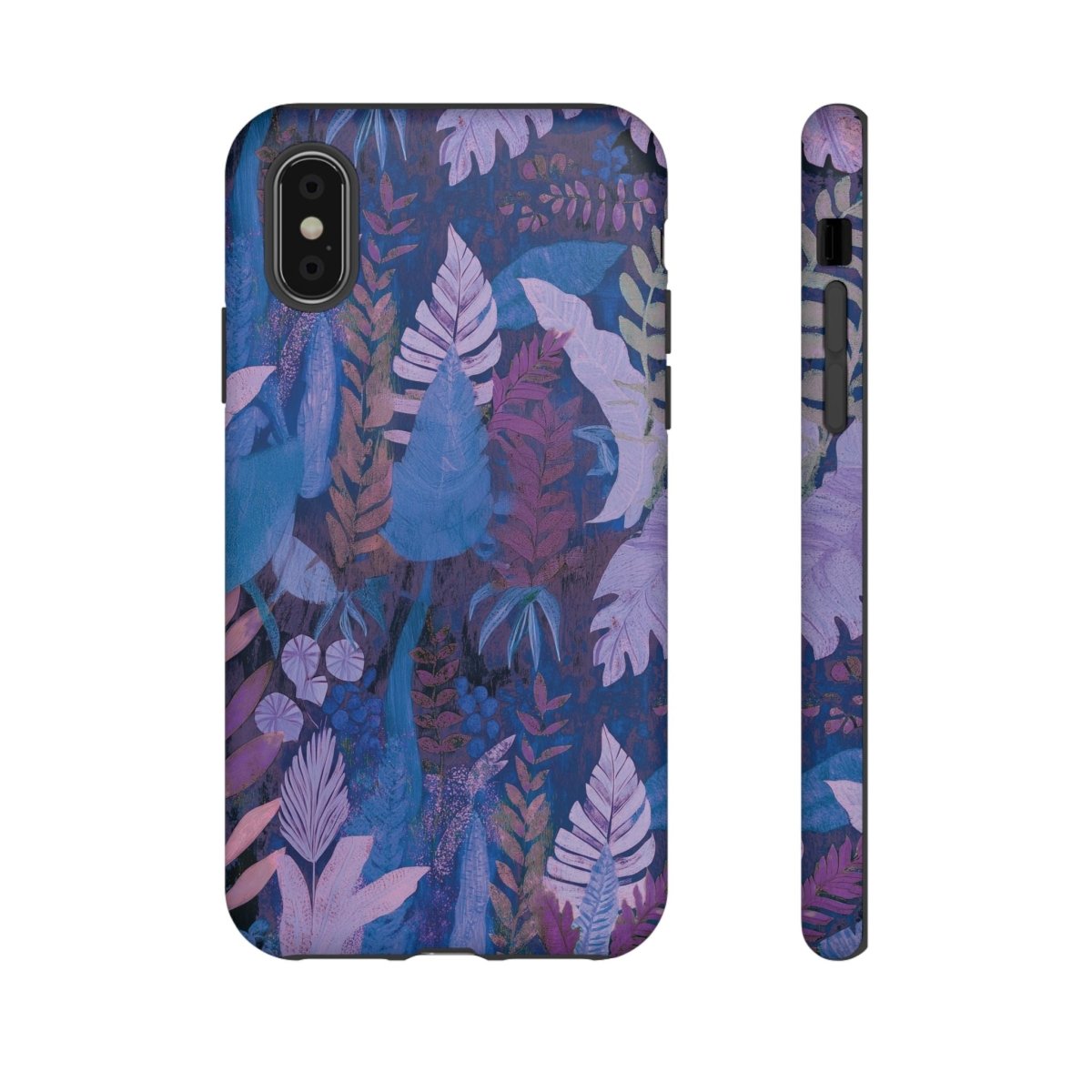 Tough lavender palms phone case, durable protective cover for smartphones with botanical design.