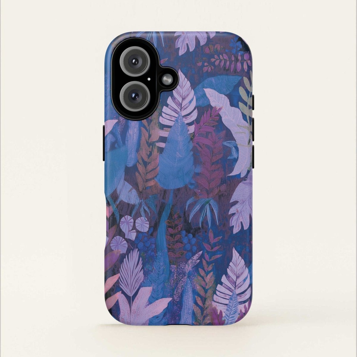Tough lavender palms phone case by Printify, designed for AU, NZ, and USA models, featuring a durable protective cover with palm leaf design.