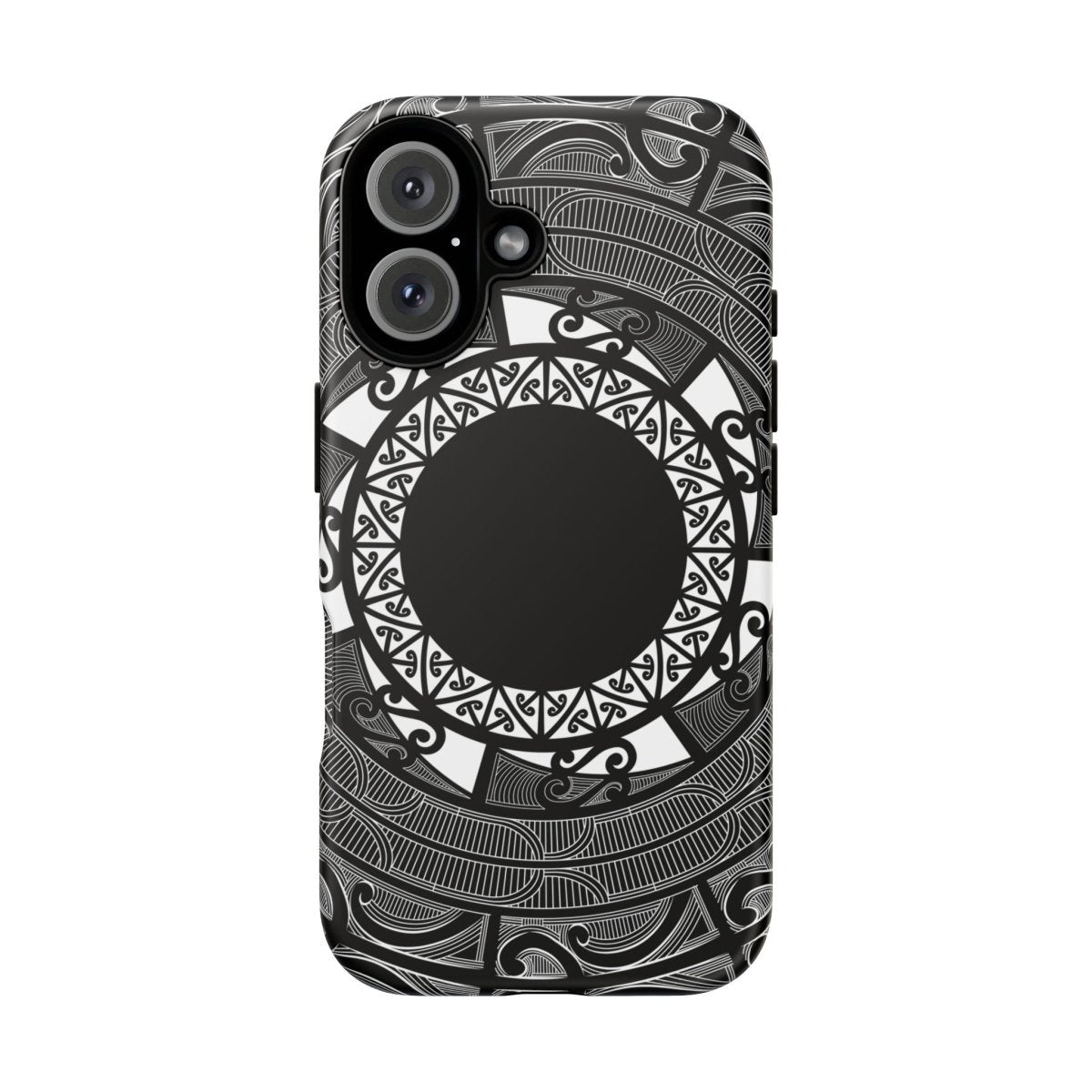 Durable Māori design phone case by Printify for AU, NZ, and USA, featuring traditional Māori patterns on a protective phone cover.