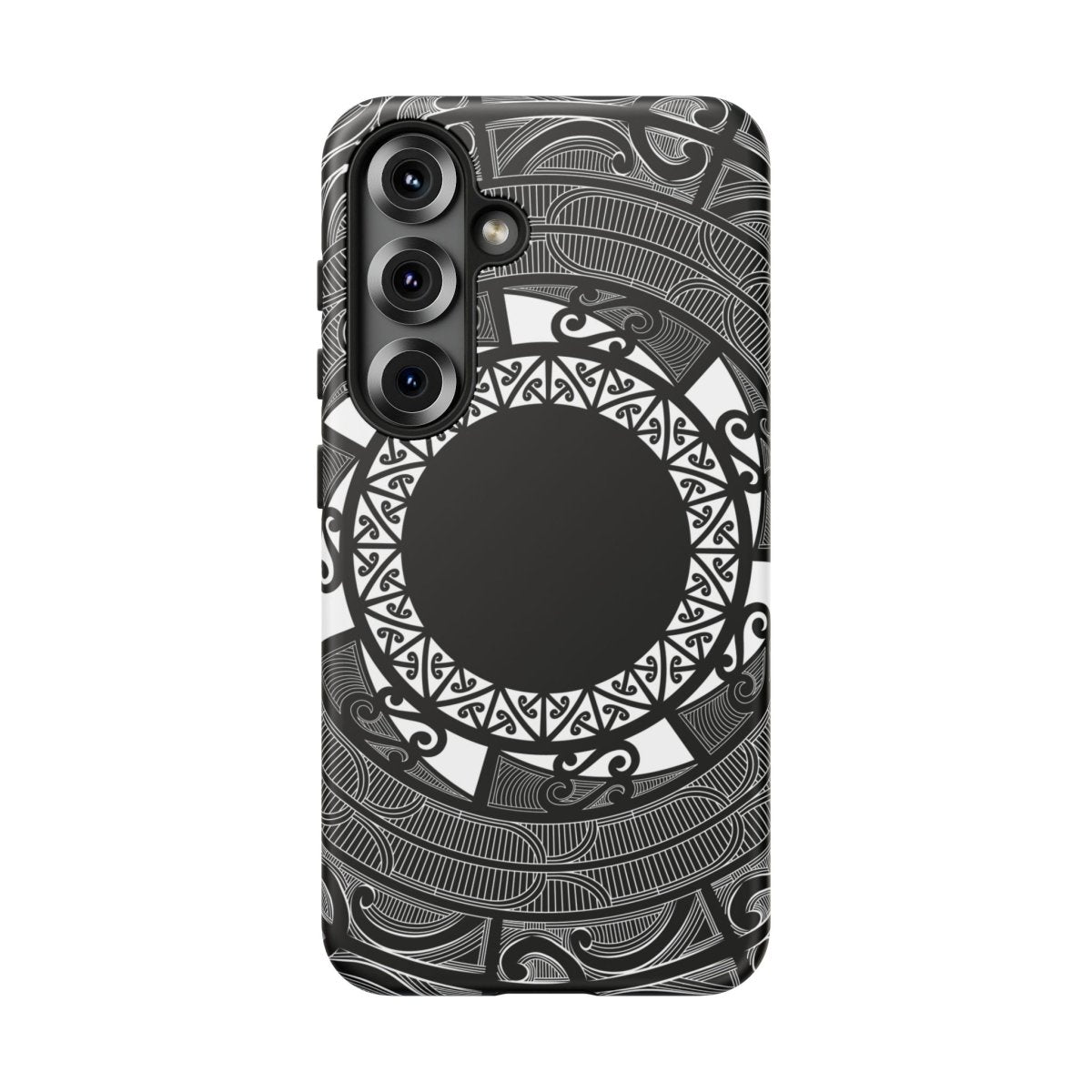 Printify Māori tough phone case featuring traditional Koko Samoa design for AU, NZ, and USA phone models.