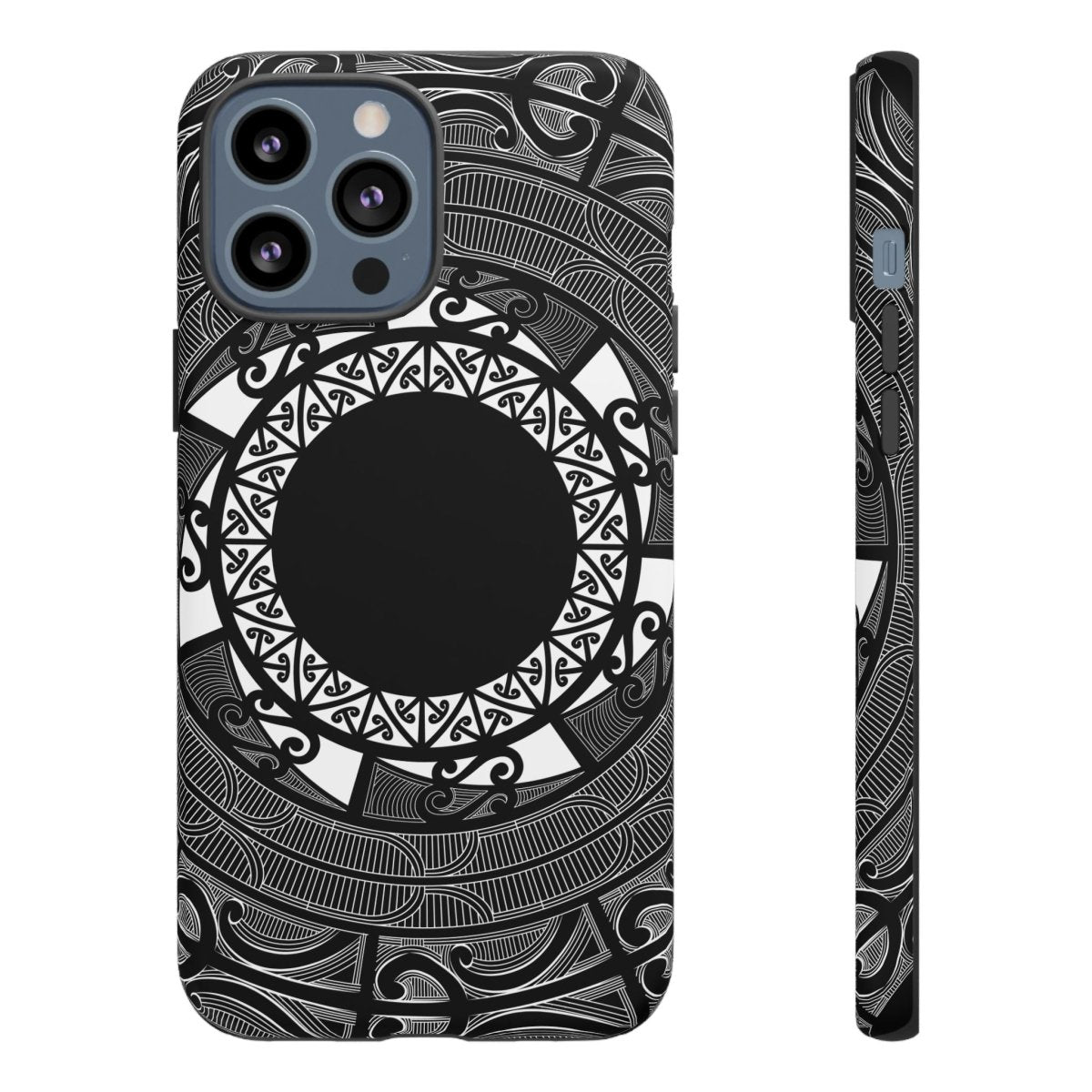 Printify Tough Māori phone case with traditional Samoan Koko Samoa design on durable protective cover.