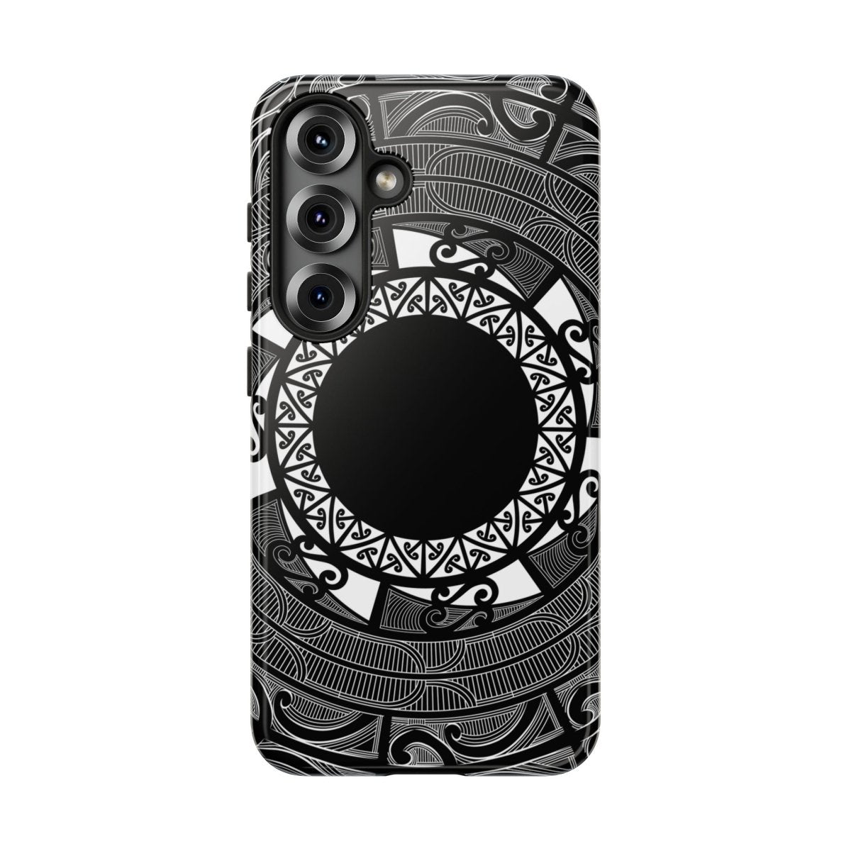 Printify tough phone case featuring Māori design with Koko Samoa pattern on durable protective cover.