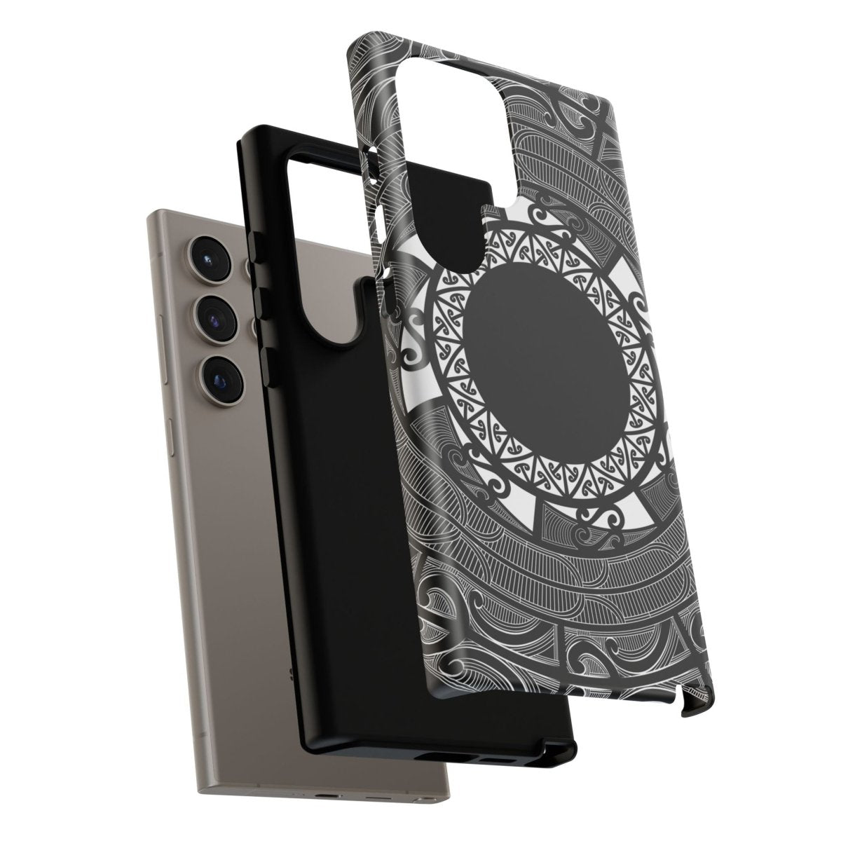 Tough Māori-themed phone case by Printify with Koko Samoa design, durable protective cover for smartphones.