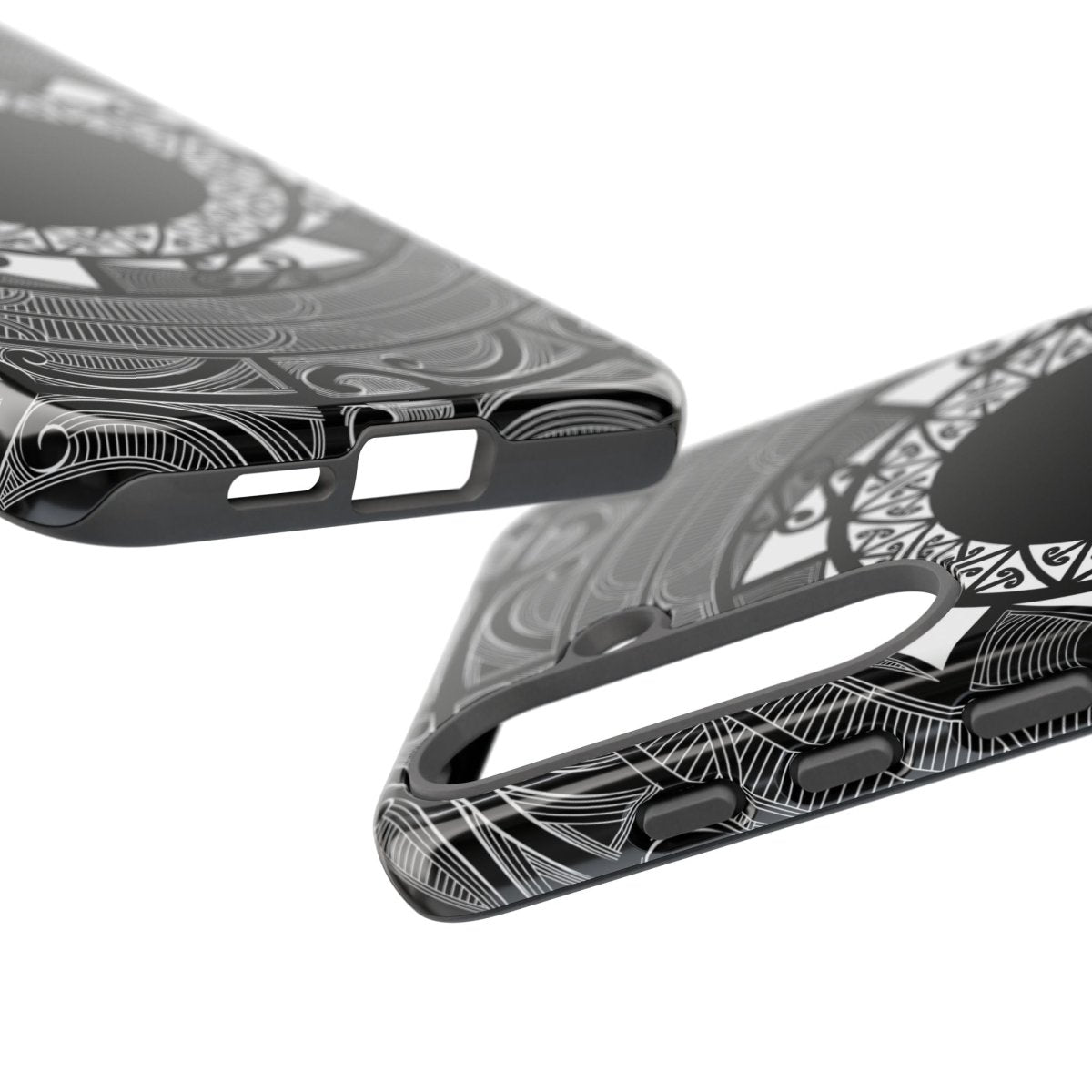 Printify tough Māori phone case with traditional Samoan Koko Samoa design for AU, NZ, and US models, durable and protective.