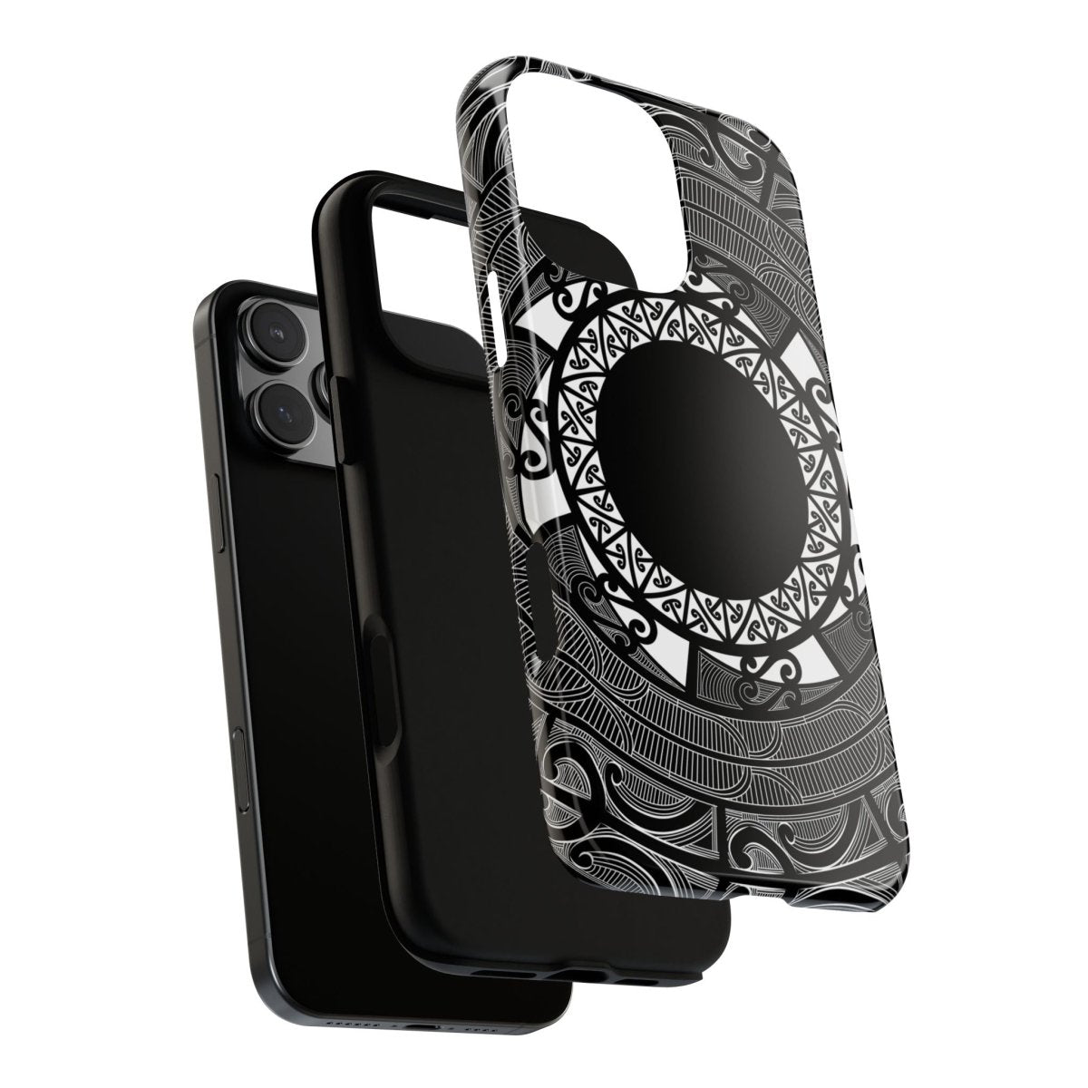 Printify Māori tough phone case featuring traditional Polynesian Koko Samoa design on durable protective cover.