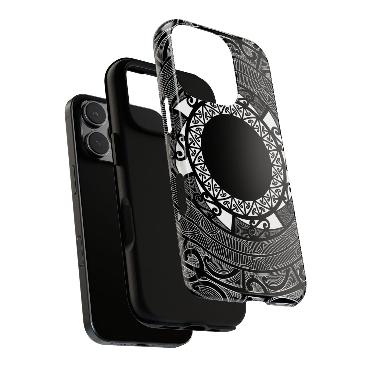 Printify tough Māori phone case with traditional Samoan Koko Samoa design, fits AU, NZ, and USA smartphones.