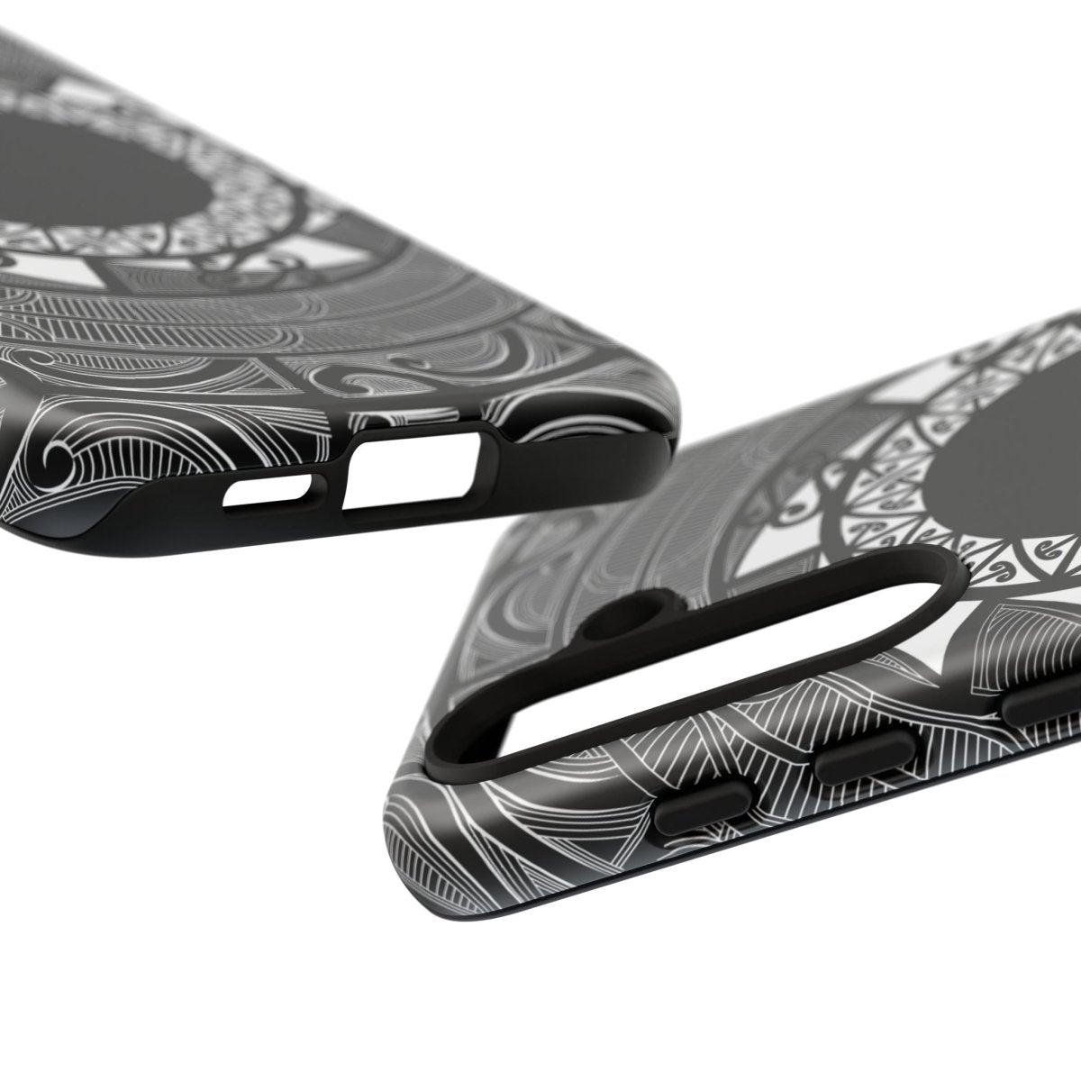 Durable Māori design phone case by Printify for AU/NZ/USA, featuring traditional patterns and vibrant colors for iPhones and smartphones.