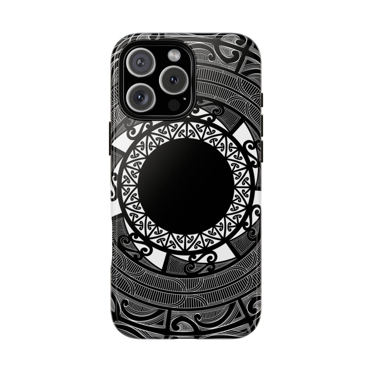 Durable Māori design phone case by Printify for AU, NZ, and USA, featuring traditional Māori artwork on a protective phone cover.