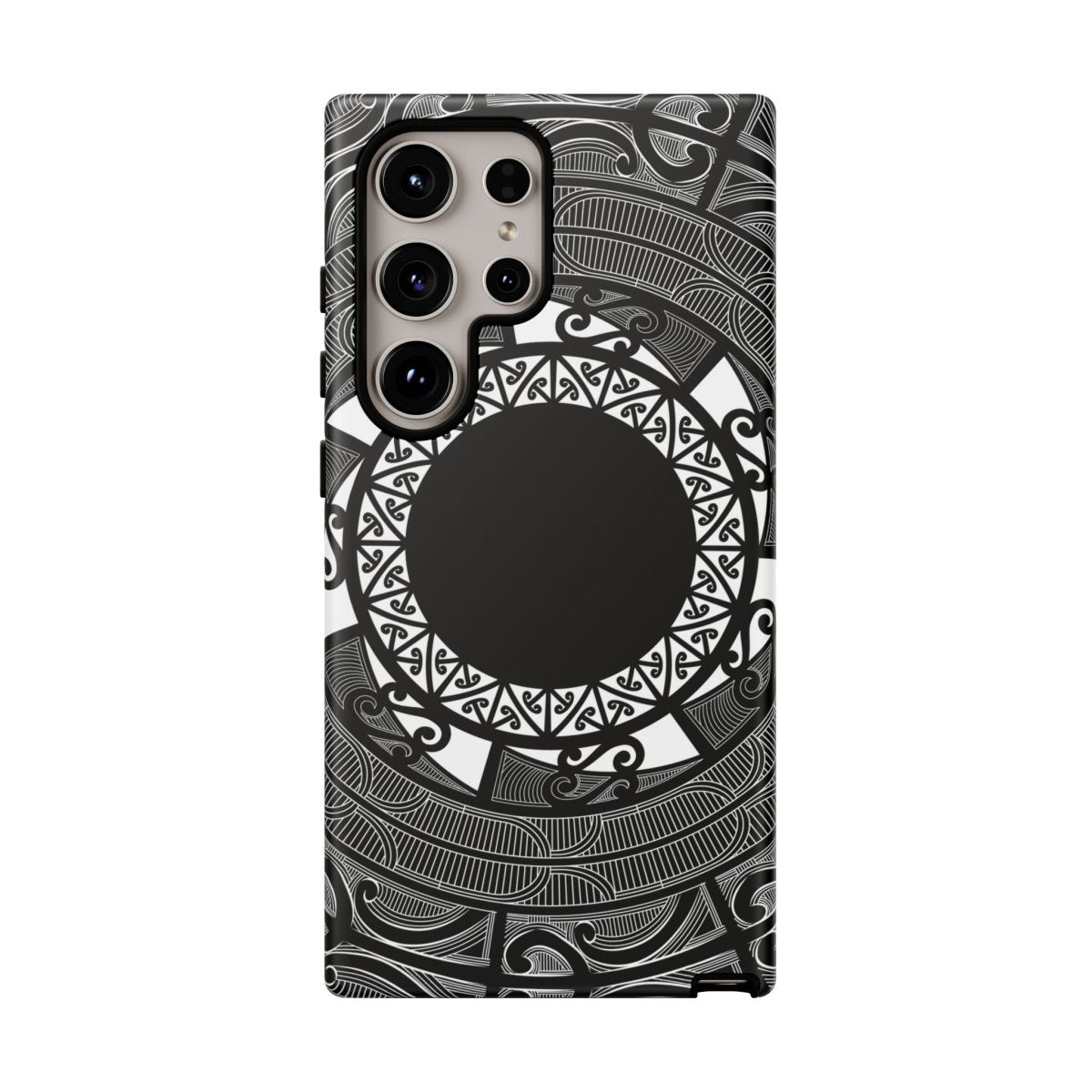 Printify Tough Phone Case with Māori Koko Samoa design, durable protective cover for smartphones in AU, NZ, and USA.