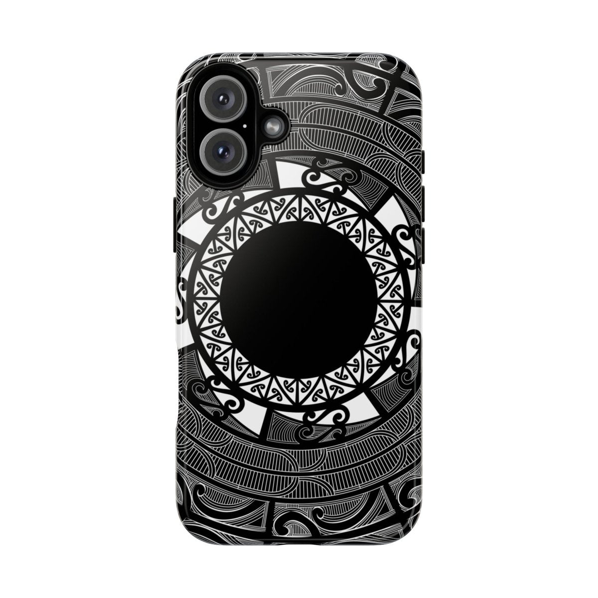 Printify tough Māori phone case with traditional Samoan Koko Samoa design on durable protective cover.