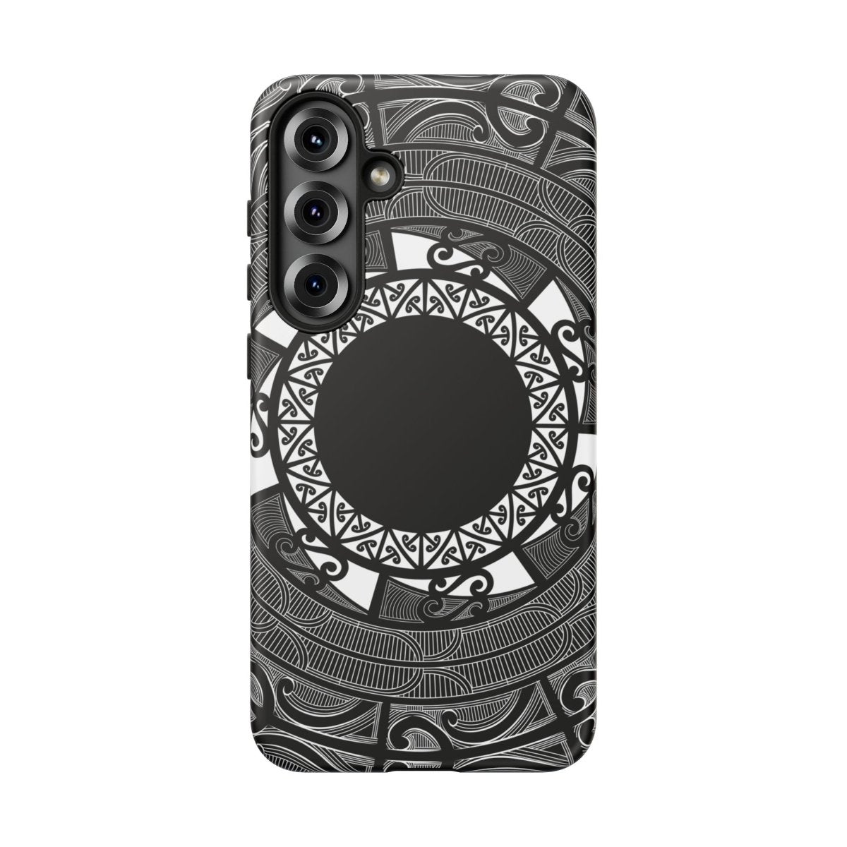 Durable Māori design phone case by Printify for AU/NZ/USA, featuring traditional Māori patterns on a tough protective case.