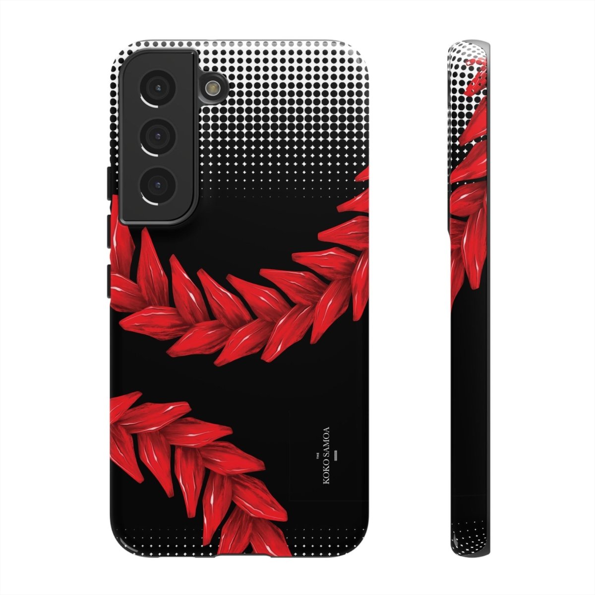 WOYC Tough Phone Case Ula Fala design, durable protective cover for smartphones, featuring vibrant Samoan art.