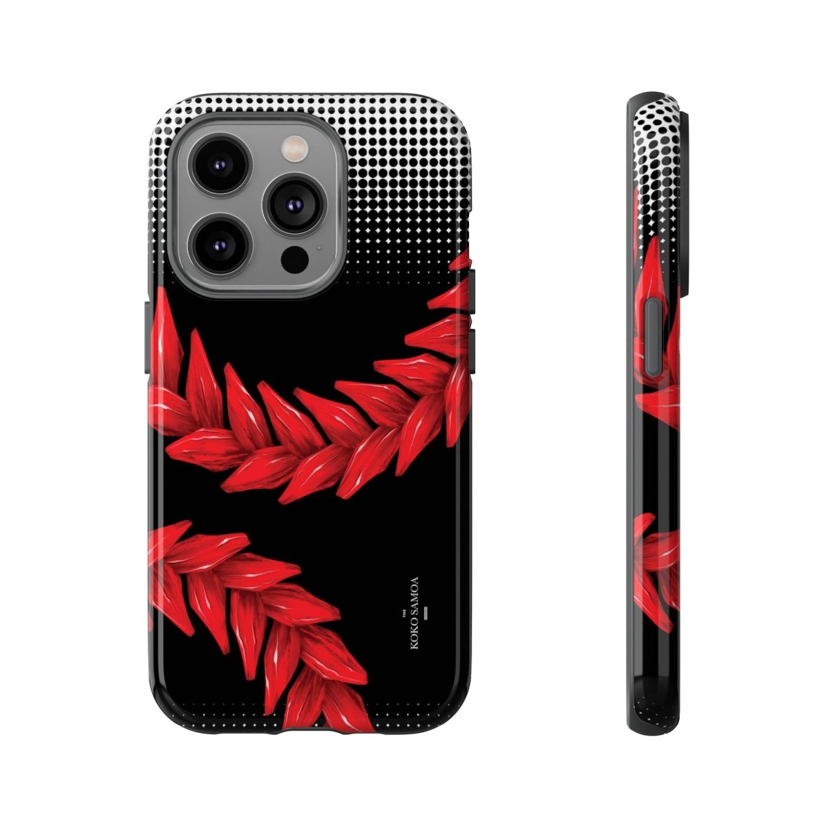 WOYC Tough Phone Case Ula Fala design for AU/NZ/USA, durable protective case with vibrant Samoa-inspired artwork.