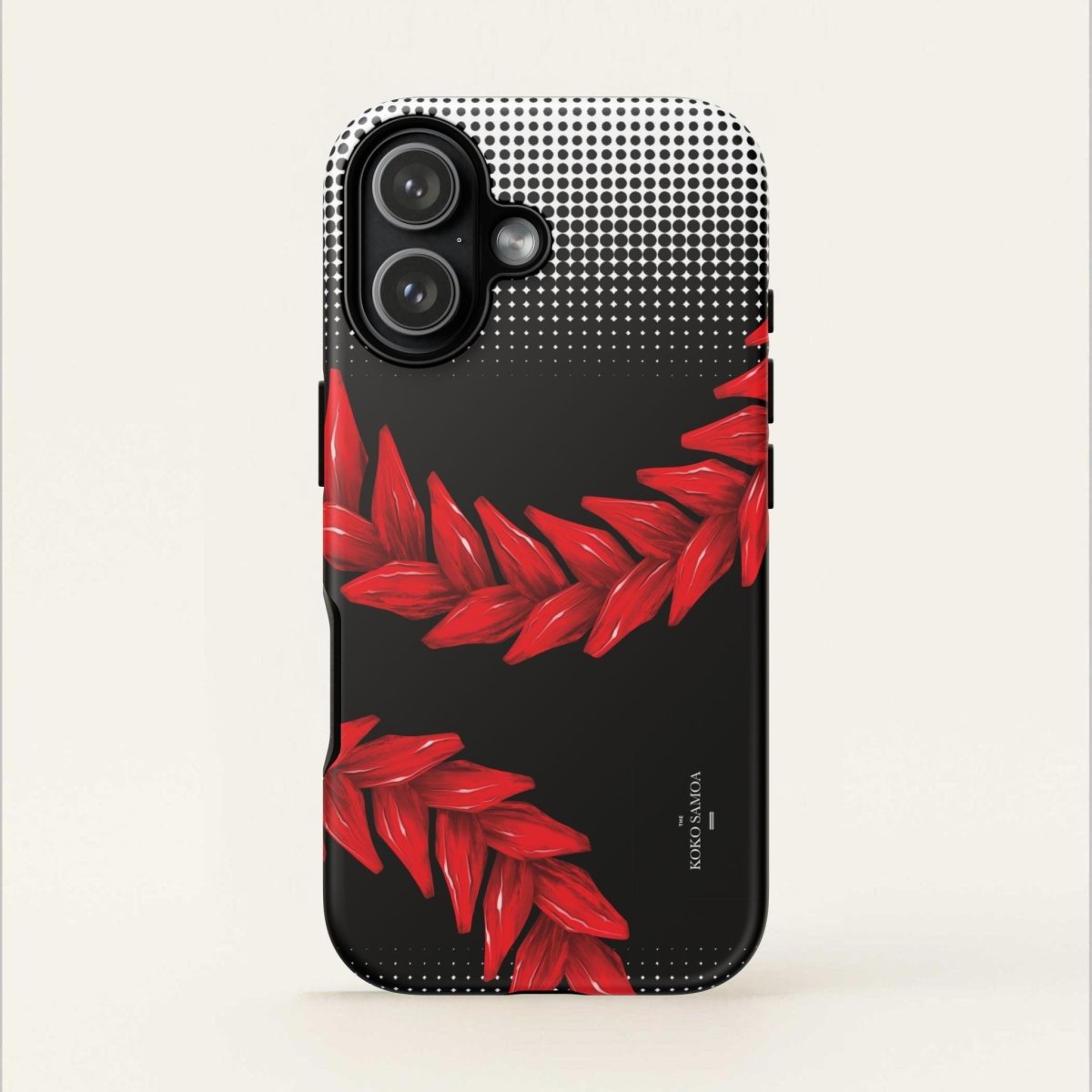 WOYC Tough Phone Case Ula Fala design for AU, NZ, and USA, featuring vibrant Polynesian artwork on durable protective cover.