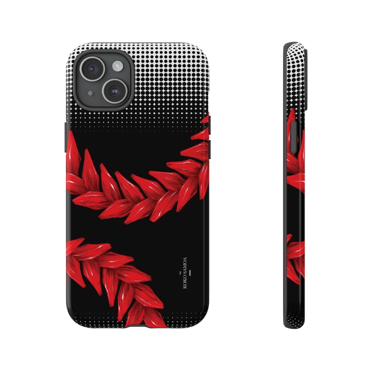 WOYC Tough Phone Case Ula Fala design for AU, NZ, and USA, durable protective case with vibrant Samoa-inspired artwork.