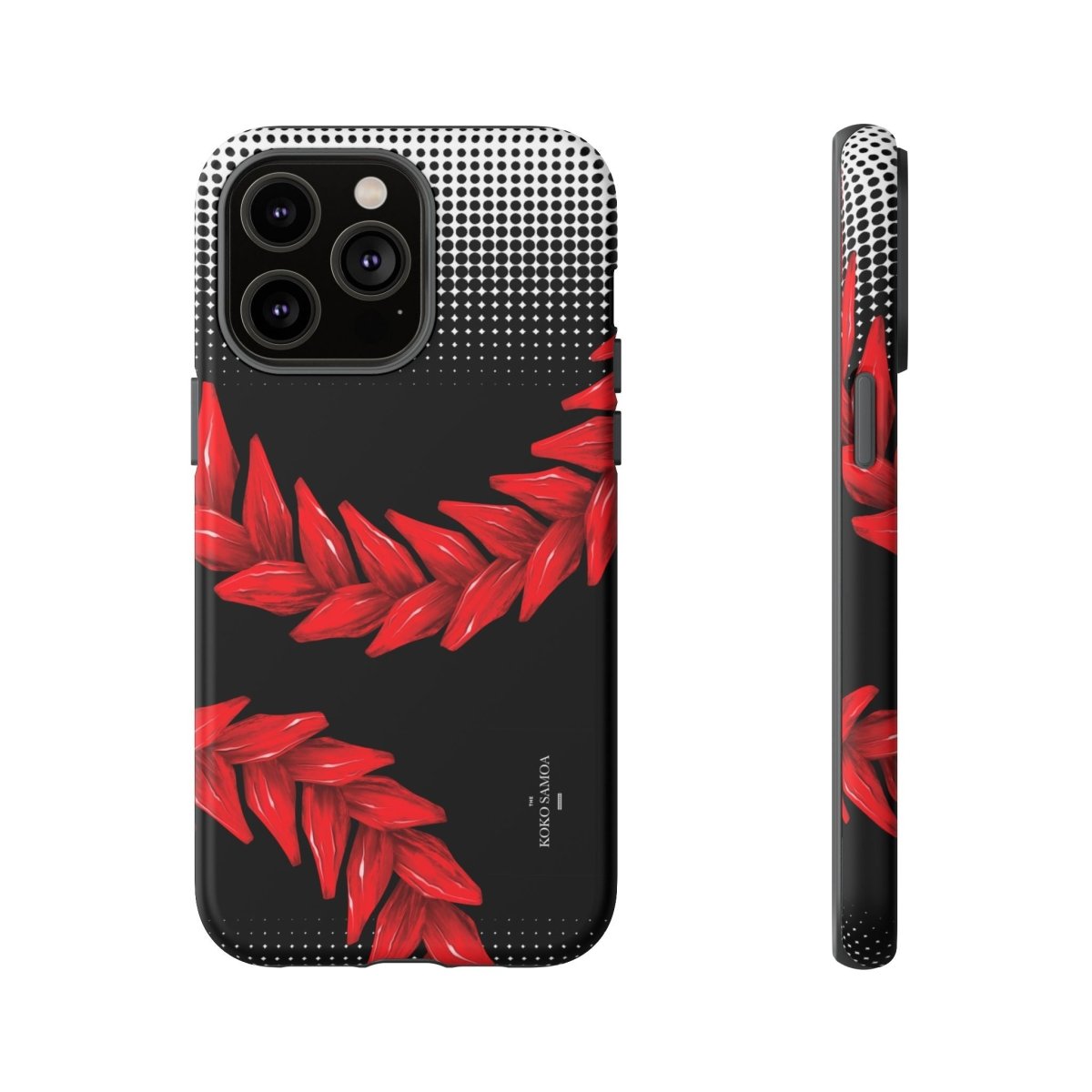 WOYC Tough Phone Case Ula Fala design for AU/NZ/USA, durable protective cover with vibrant Samoa-inspired artwork.