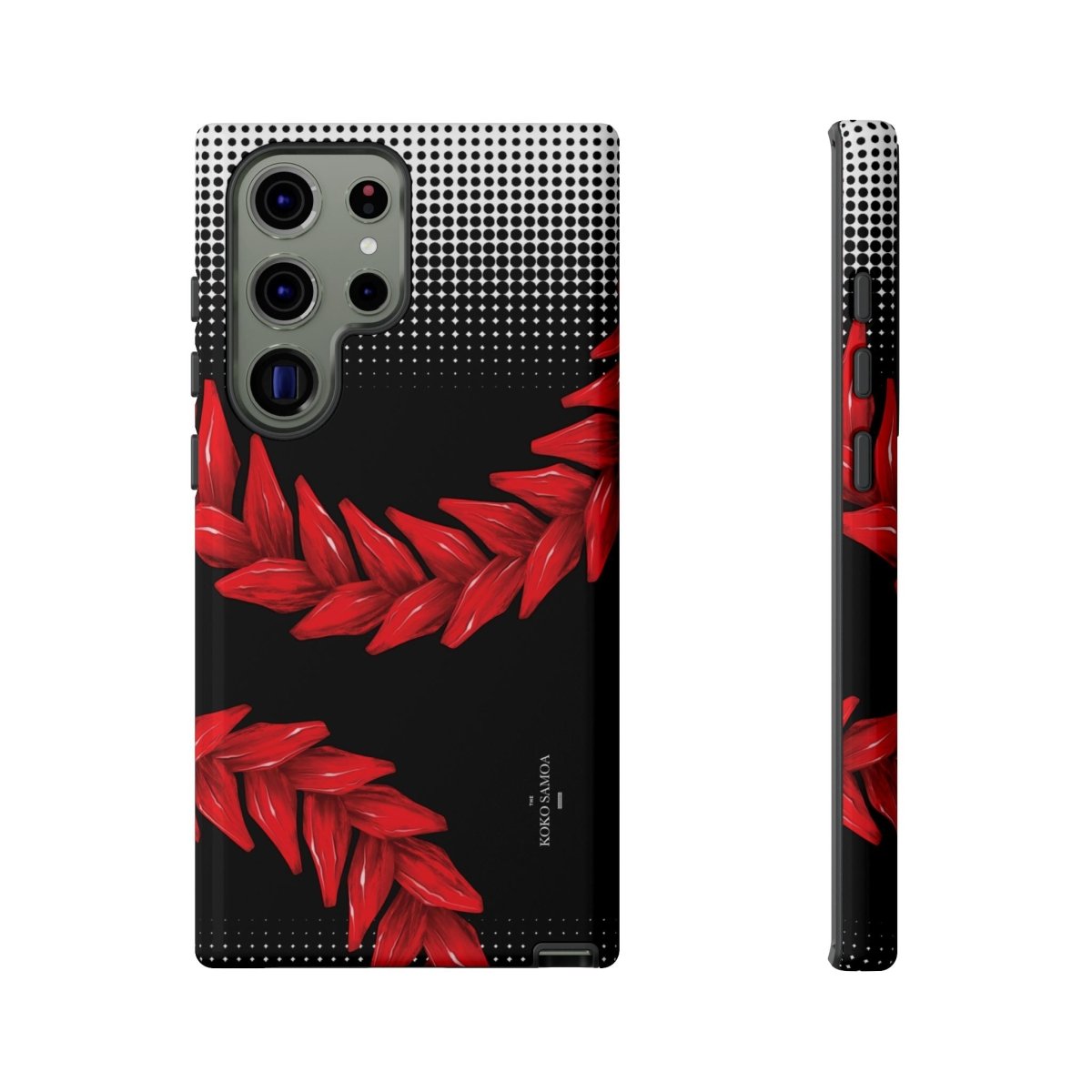 WOYC Tough Phone Case Ula Fala design for AU/NZ/USA, protective phone case with vibrant Samoa-inspired artwork.