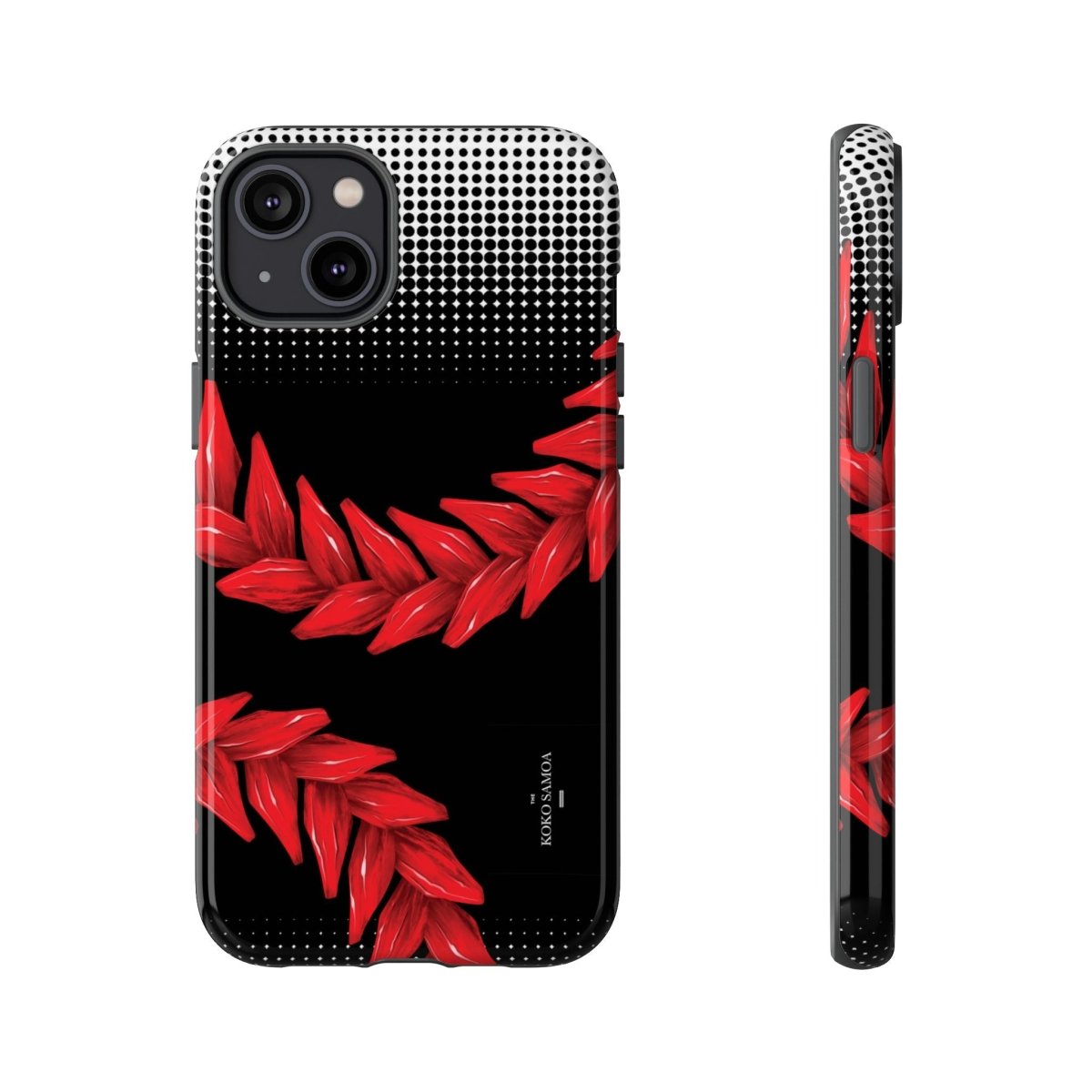 WOYC Tough Phone Case Ula Fala design for AU/NZ/USA, durable protective cover with vibrant Samoa-inspired artwork.