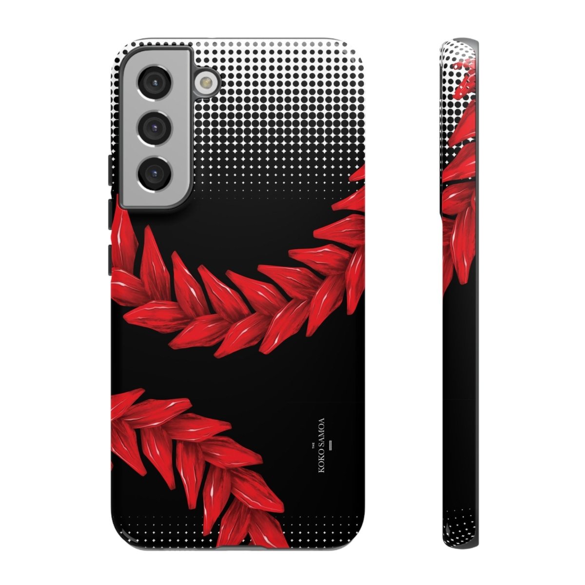 WOYC Tough Phone Case Ula Fala design for AU, NZ, USA, featuring vibrant Samoan artwork on durable protective case.