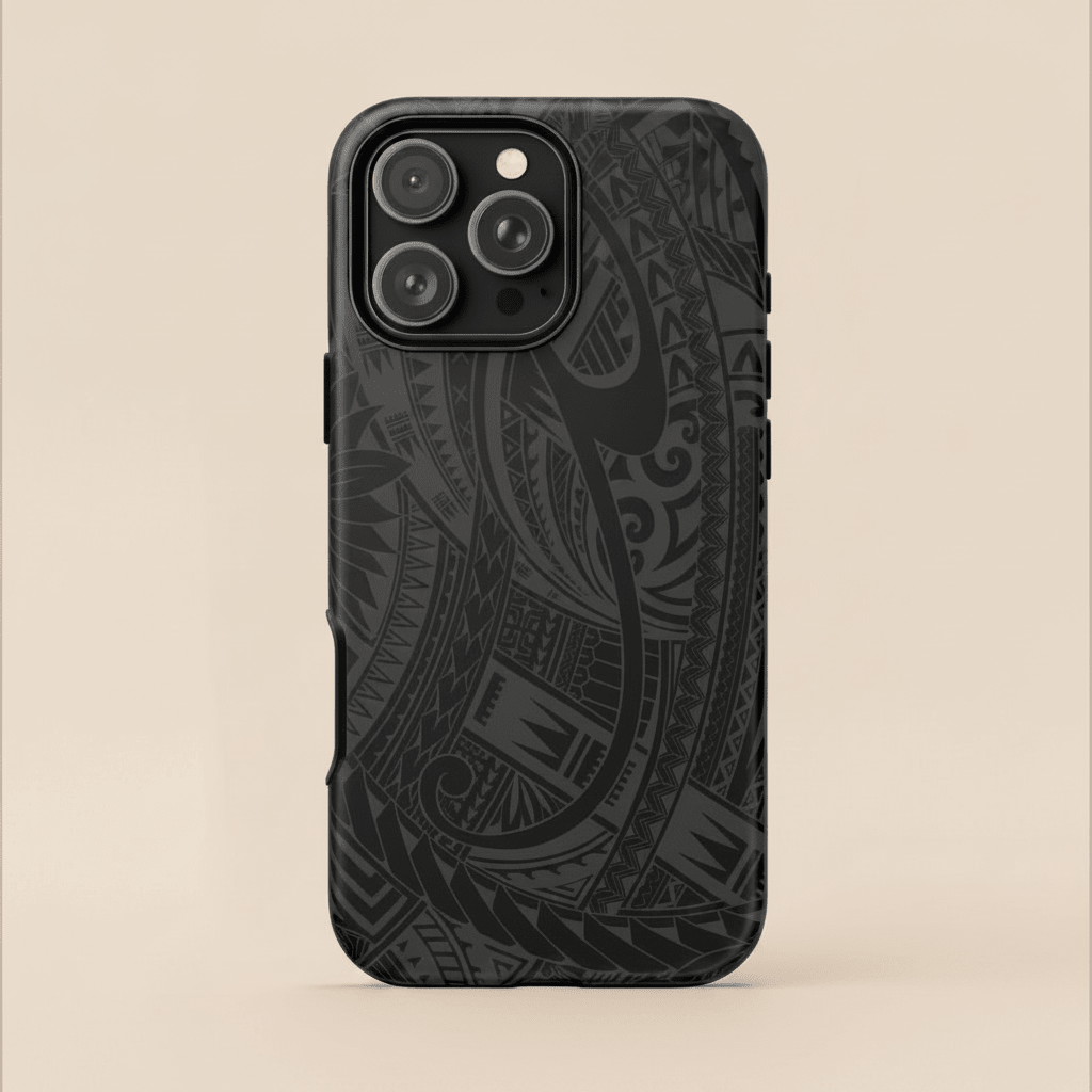 Tough Phone Case Warrior design for AU/NZ/USA, featuring a rugged style with bold graphics for iPhone and Android devices.