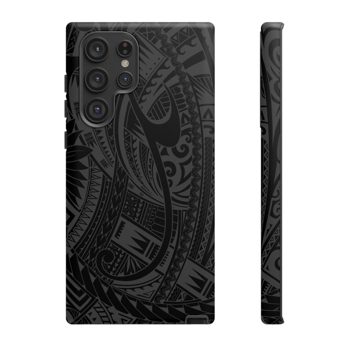 WOYC Tough Phone Case Warrior design, durable protective case for smartphones, featuring a bold, rugged style with island-inspired artwork.