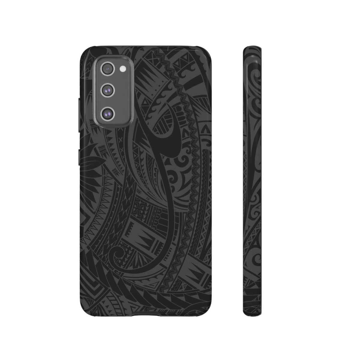 WOYC Warrior Tough Phone Case for AU, NZ, USA with tribal design, durable protective cover for smartphones.