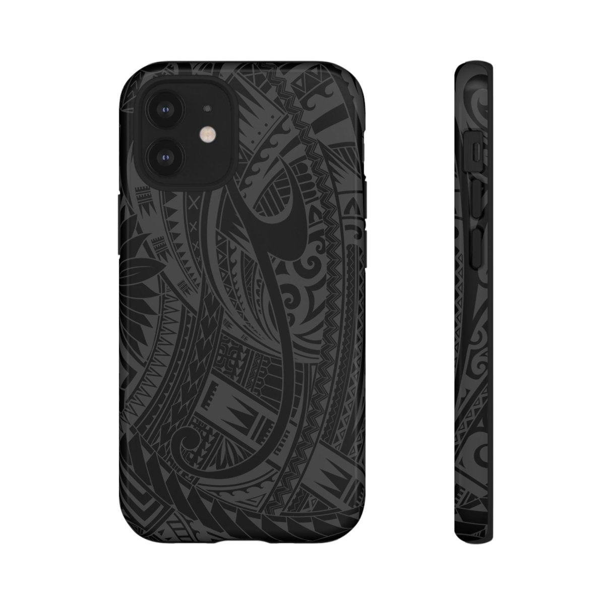Tough Phone Case Warrior design for AU/NZ/USA with bold tribal art, durable protective cover for smartphones.