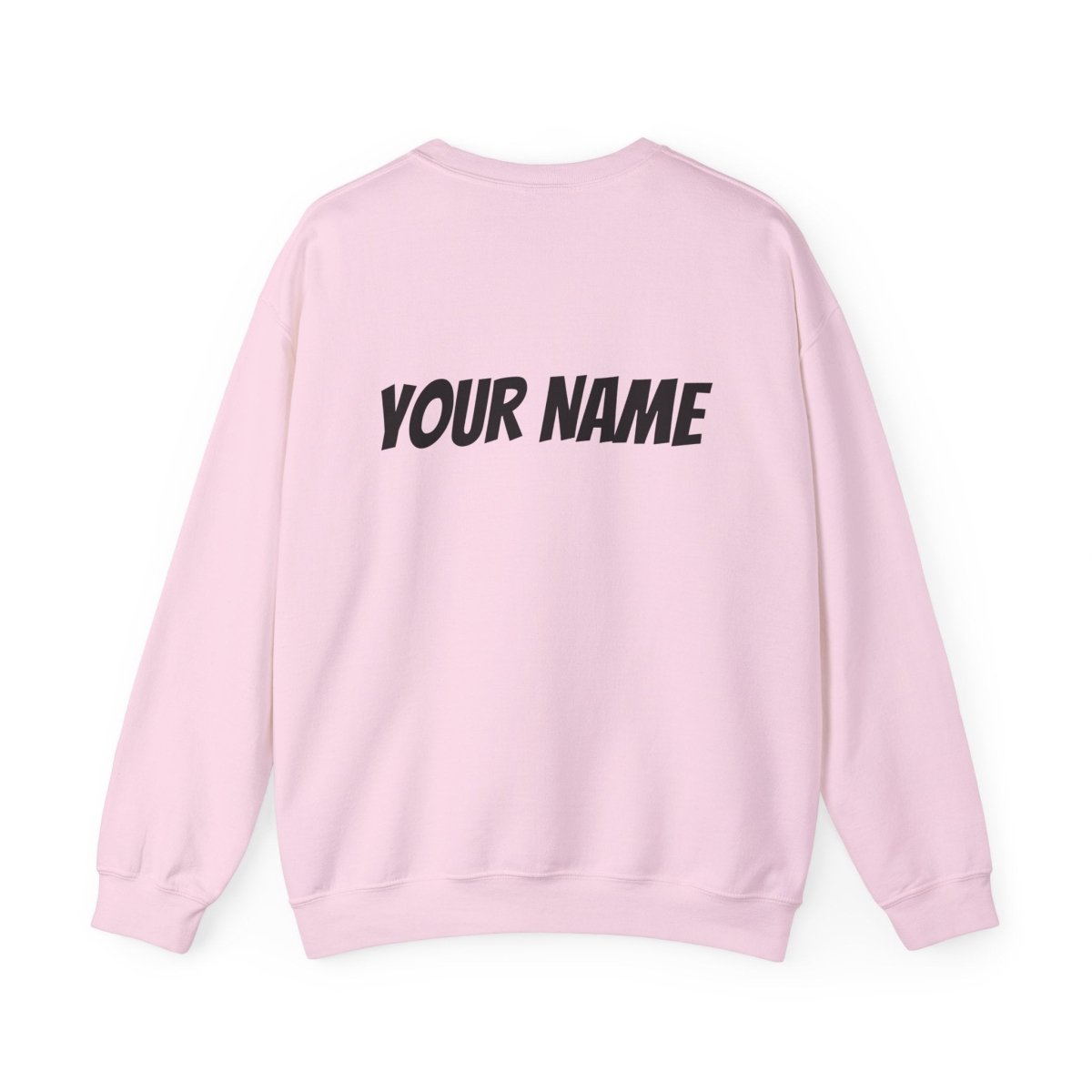 Unisex heavy sweatshirt by The Print Bar featuring custom 300 Cousins design in AU/NZ style, worn by a person.