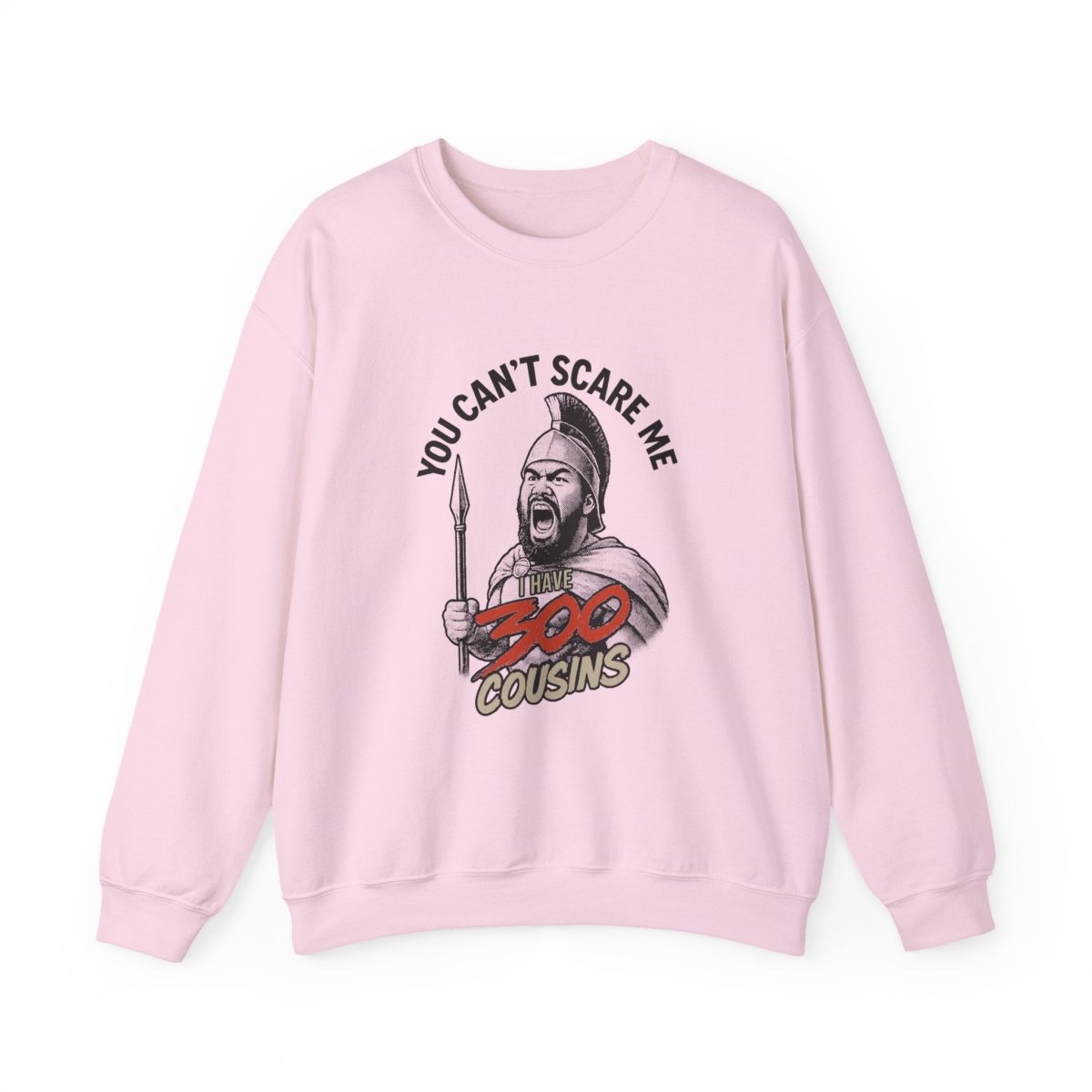 Unisex heavy sweatshirt by The Print Bar featuring a personalized 300 Cousins design, suitable for AU/NZ regions.