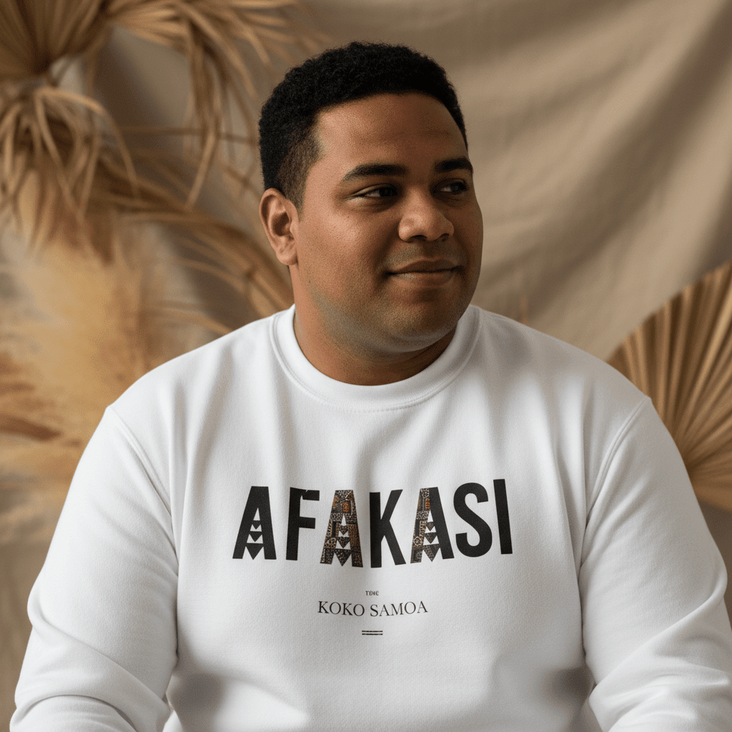 Unisex Heavy Sweatshirt - Afakasi - AU/NZ/USA - The Koko Samoa