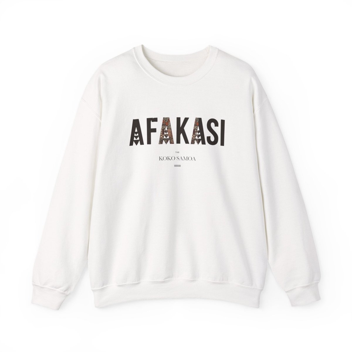 Personalized unisex heavy sweatshirts from The Print Bar with Afakasi design, suitable for AU/NZ, featuring a comfortable fit.