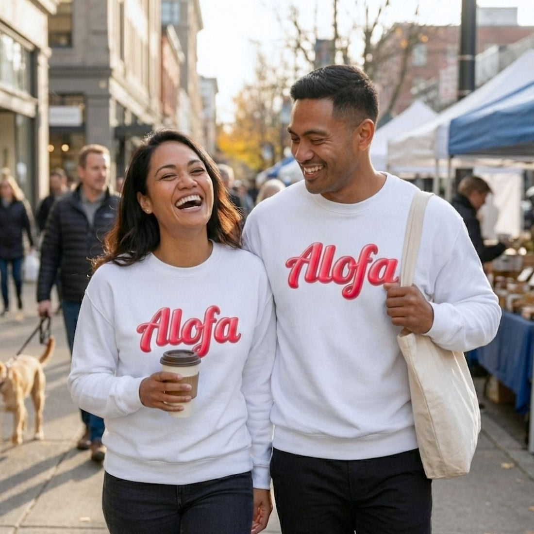 Unisex Heavy Sweatshirt - Alofa - AU/NZ/USA - The Koko Samoa