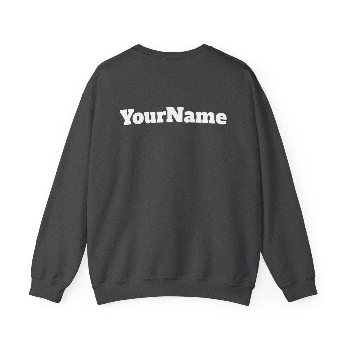 Unisex heavy sweatshirt featuring American Samoa, displayed on a person against a neutral background.