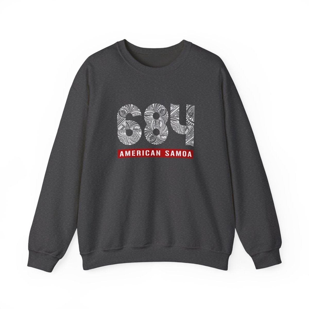 Unisex heavy sweatshirt featuring American Samoa, showcasing a comfortable, personalized apparel piece.
