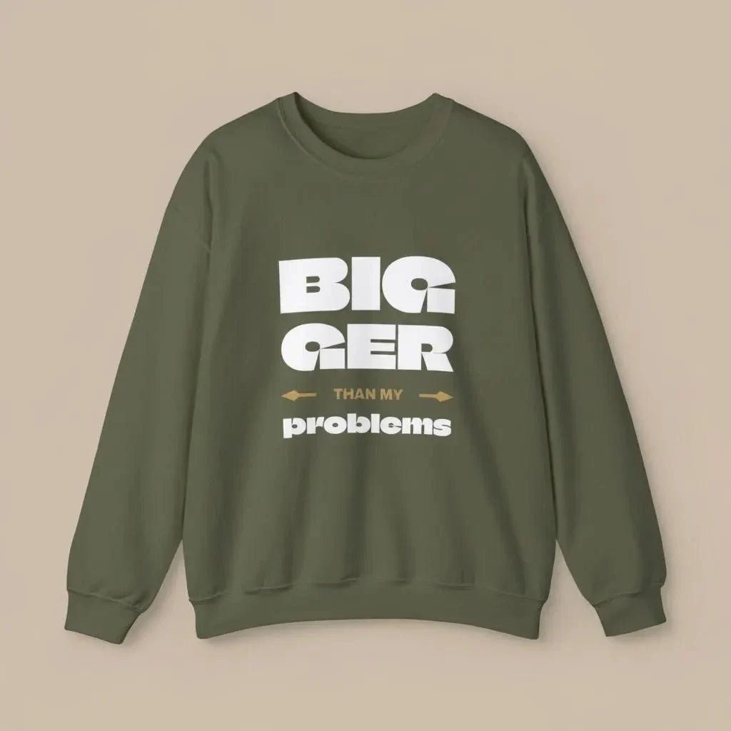 Unisex Heavy Sweatshirt - Bigger Than Problems - AU/NZ/USA - The Koko Samoa