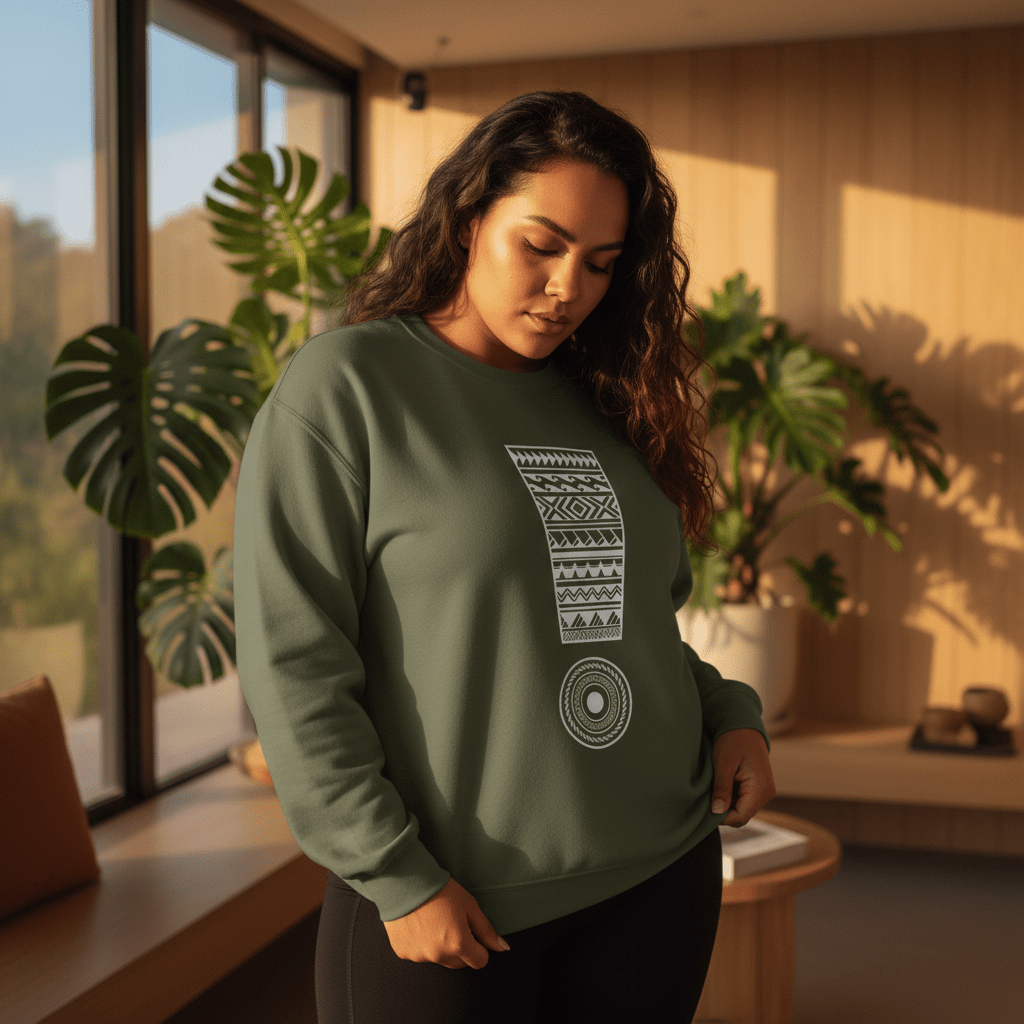 Unisex Heavy Sweatshirt - Exclaim - AU/NZ/USA - The Koko Samoa