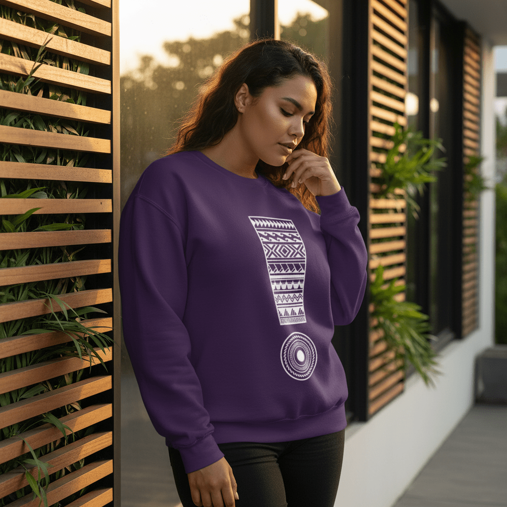 Unisex Heavy Sweatshirt - Exclaim - AU/NZ/USA - The Koko Samoa