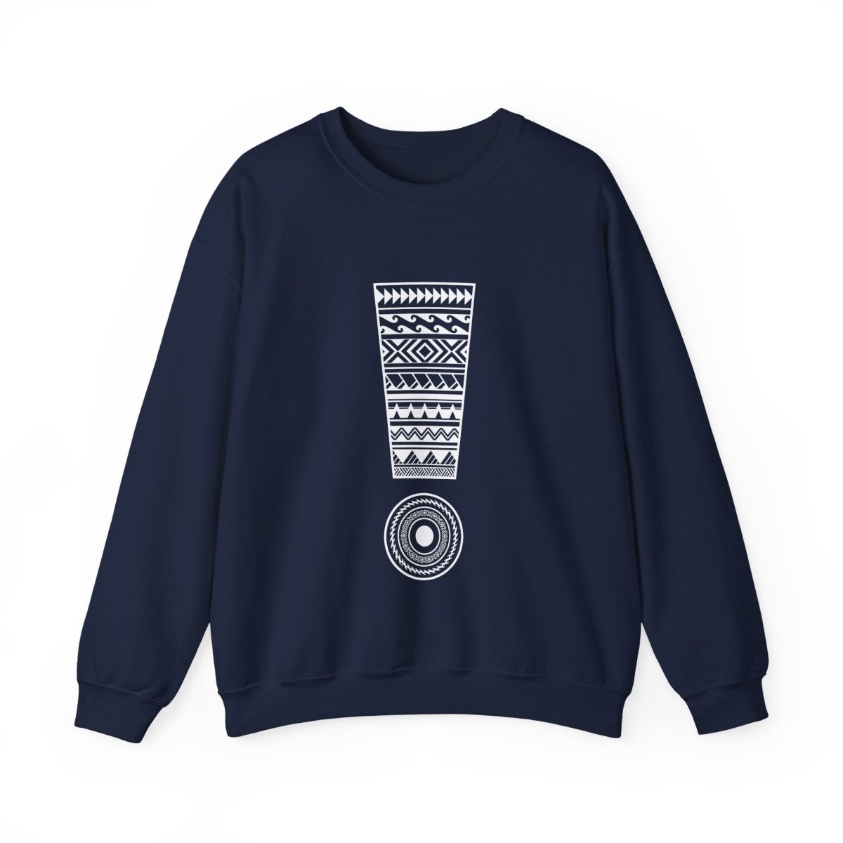 Unisex heavy sweatshirt with Exclaim design, featuring a comfortable fit and personalized style.