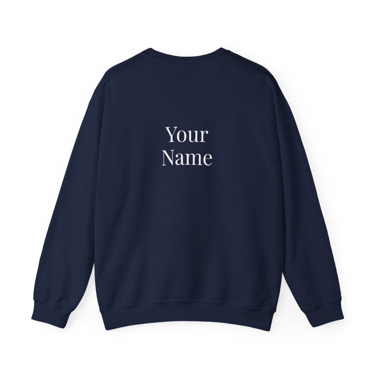 Unisex heavy sweatshirt featuring a personalized "Exclaim" design, casual fit, in neutral colors.