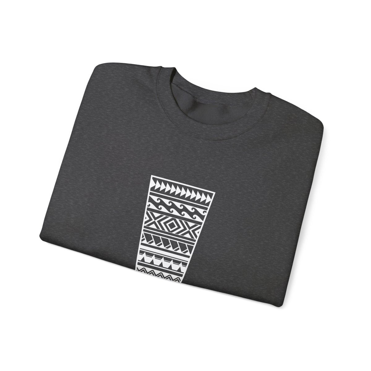 Unisex heavy sweatshirt featuring Exclaim design, worn by a person showcasing its comfortable fit and bold print.