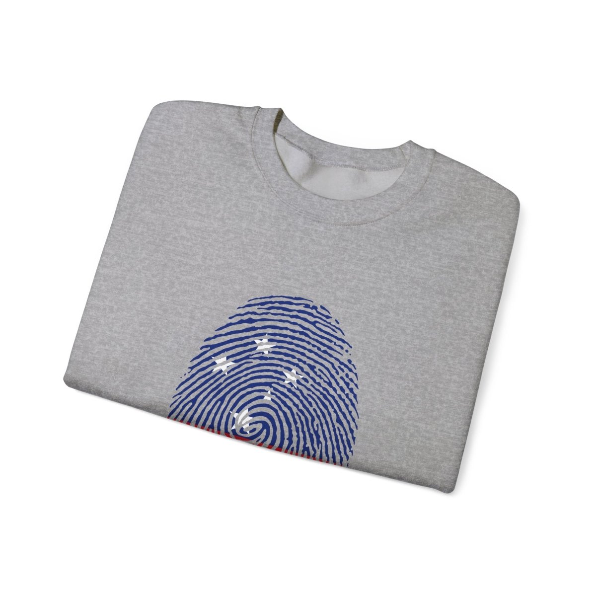 Unisex heavy sweatshirt with "My Identity" design by The Print Bar, featuring personalized artwork in AU/NZ style.