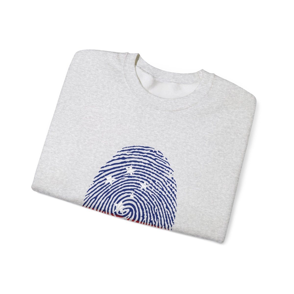 Unisex heavy sweatshirt by The Print Bar featuring personalized "My Identity" design, in black with white text.
