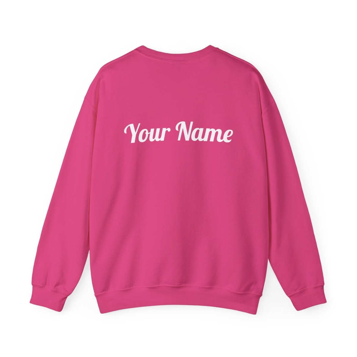Unisex heavy sweatshirt with poly raised design, featuring personalized artwork in AU/NZ style.