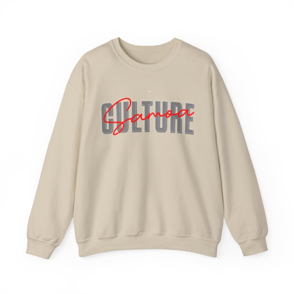 Unisex heavy sweatshirt featuring Samoan culture design, personalized print, suitable for AU/NZ regions.