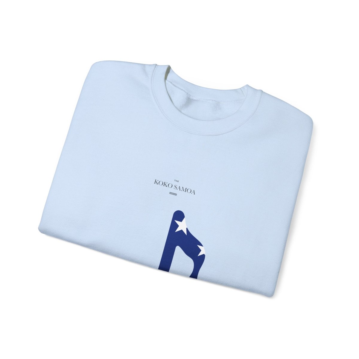 Unisex heavy sweatshirt featuring Samoan note design by The Print Bar, suitable for AU/NZ, shown in a casual front view.